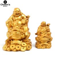 Lucky Citrine Maitreya Toad Buddha Little Monks Feng Shui Figurines Sculpture Statue Money Desk Car Ornaments Home Decoration