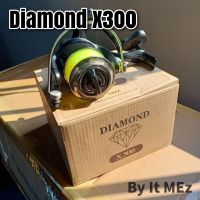 ของแท้ ราคาถูก ❗❗ รอกตกปลา รอกสปิน รอกไดม่อน Diamond X300 แถมเอ็นในสปูล พร้อมใช้งาน พร้อมส่ง ❗❗ Spinning reel