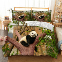 Cute Panda Print Twin Full Queen King Single Double Animal Duvet Quilt Cover Set Pillowcases Bedclothes For Children Kid Adults