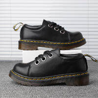 DR. Martens รองเท้าบูท Martin ผู้ชาย,สายด้ายหนา3รูรองเท้าบูท Martin สำหรับทั้งหญิงและชายรองเท้า Martin ลำลองสำหรับคู่รัก