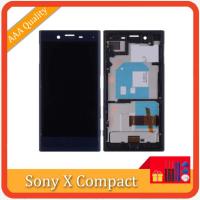 4.6 "สำหรับ Sony Xperia X Compact F5321อะไหล่หน้าจอสัมผัส LCD Digitizer Assembly สำหรับ Sony X Mini กรอบ LCD