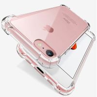 Casing Ponsel Silikon Tahan Benturan untuk iPhone 11 7 8 6 6S Plus X XR XS 12 Pro Max SE 2020 5 S Casing Pelindung Transparan Penutup Belakang