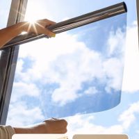 Window Sticker Sunscreen And Heat Insulation Window Film Anti-peep Glass Sunshade One-way Perspective Privacy Film For Balcony Window Sticker and Film