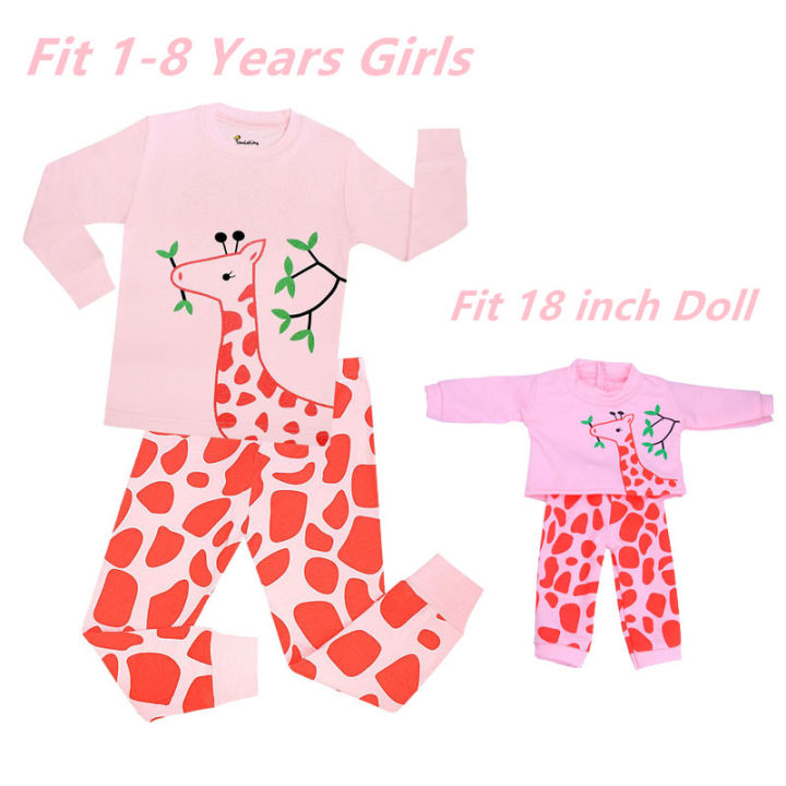 2021-baby-girls-christmas-pyjamas-sets-kids-reindeer-matching-girls-amp-18-inches-doll-pajama-sets-pyjamas-kids-xmas-pijamas-kids