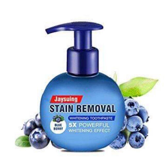 KAWAII!Jaysuing Stain Removal Whitening Toothpaste Blue berry (Blue