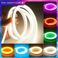 【Real Sweety Home】6mm Narrow Neon Light 12V Led Strip SMD 2835 120leds/m Flexible String Tube DIY Water Proof For DIY Christmas Holiday Decoration Lig