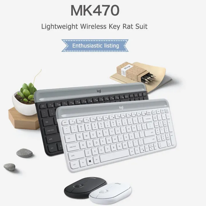 【1 Year Warranty】Logitechh MK470 Slim, Compact Quiet Wireless Keyboard