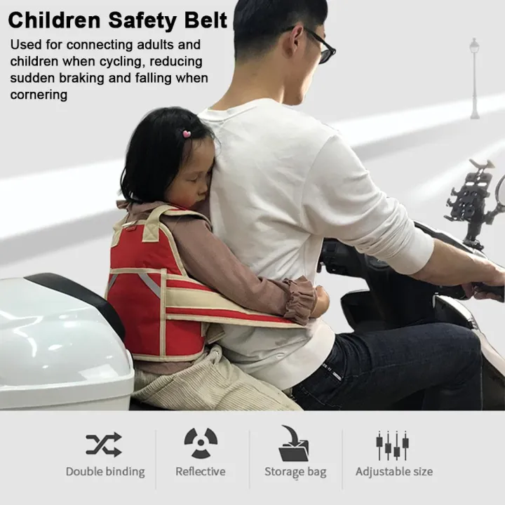 Adjustable Kids Motorcycle Safety Belt Electric Vehicle Safety Strap Seats Belt Motorcycle Child