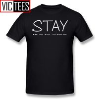 Mens Interstellar Movie T Shirts S T A Y T-Shirt Summer Tee Shirt 100% Cotton Awesome Print Male Plus Size Tshirt