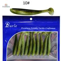 yuanhe 10ชิ้น เซ็ต Soft fake Fish lures baits 7cm 2G T TAIL Soft Lure Fishing Tackle ใหม่