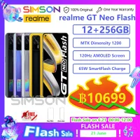realme GT Neo Flash Edition 8+256/12+256RAM realme gt 5G สมาร์ทโฟน โทรศัทพ์มือถือ Mobile Phone NFC 6.43"120Hz Super AMOLED Dimensity 1200 Octa Core 50W Fast Charge 64MP WIFI 6
