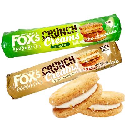Foxs crunch creams บิสกิตสอดไส้ครีม (นำเข้าจากอังกฤษ)