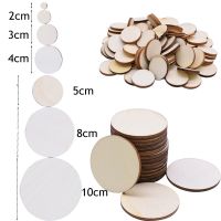 【YF】┅▩  1cm-10cm Round Unfinished Wood Slices soild for Wedding Birthday Ornament