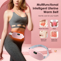 PAKISS Electric Warm Uterus Belt 3 Gears Adjustable Menstrual Menstrual Heating Pad Maternity Belly Bands Heater