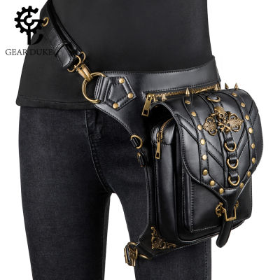 European And American Foreign Trade New Womens Bag One Shoulder Crossbody Bag Female Black Skull Pu Outdoor Close-Fitting Running Bag