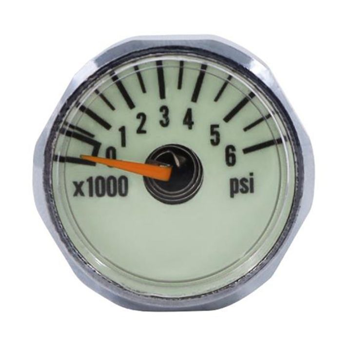 new-scuba-diving-pony-bottle-pressure-gauge-1-inch-face-350-bar-5000-psi-7-16inch-20unf-threads