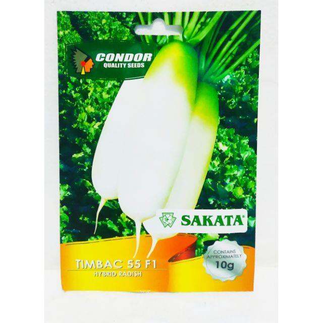 KOREAN RADISH HYBRID TIMBAC 55 F1 10 GRAMS ORIG PACK Lazada PH