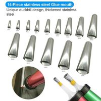 【YF】 5-35Mm Silicone Caulk Nozzle Applicator Caulking Finisher Glue Sealant Stainless Steel Finishing Tool Kitchen Bathroom Sink