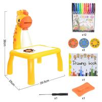 Children Led Projector Drawing Table Montessori Educational Painting Art Table Toy for Kids Painting Board Desk Learning Toys