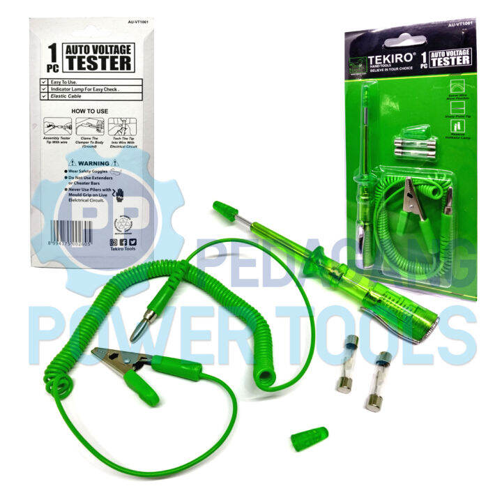 Auto spanningstester auto schakeling testpen 3-48V, auto spanningstester auto schakeling testpen 3-48V DC met controlelampje volttester met digitale LCD auto circuittester met krokodillenklem (2