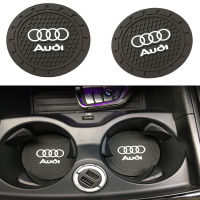 1Pcs 7Cm ซิลิโคนรถลื่นไถล Coaster กรณี Coaster Coaster Pad รถยนต์สำหรับ Audi A3 A4 A5 A6 A7 A8 Q3 Q4 Q5 Q6 Q7 B8 B6 S3 S4 S5 S6