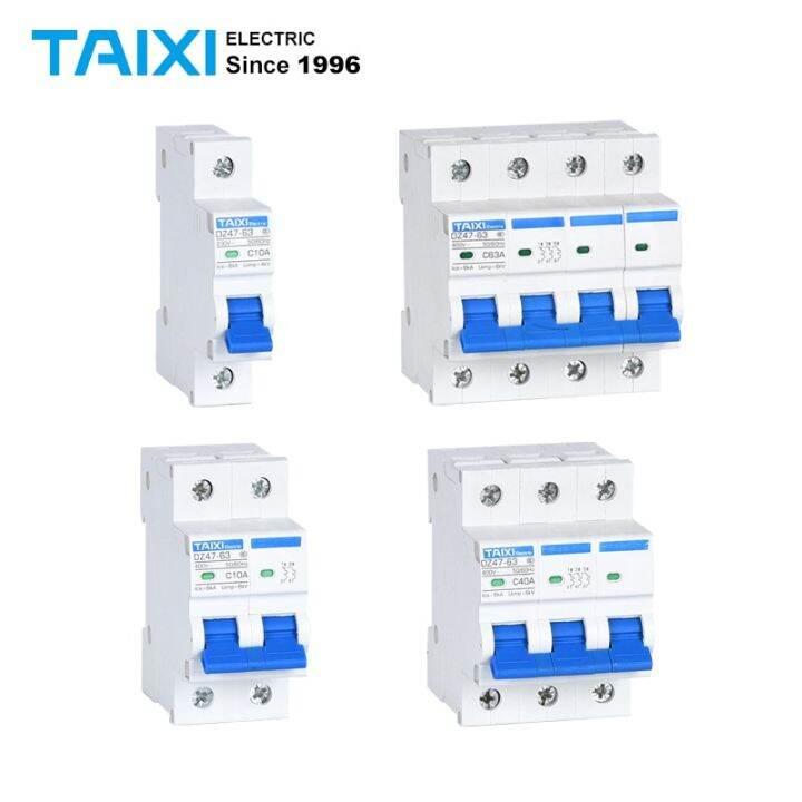 Dz47 Mcb Sp Single Pole Mini Circuit Breaker Dp Double Pole 3a 1a 20a