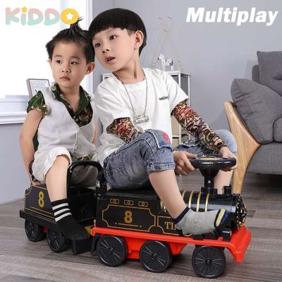 Child Electric Train Kids Riding Toy Ailway Can Carry Train Rail Car Classical Model Baby Walker Stroller Childrens Day Gifts
