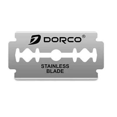 ใบมีดโกน DORCO Stainless ใบมีดโกนใน1กล่องเล็ก/5ใบ ผลิตจากสแตนเลส อย่างดี โกนได้เรียบเนียน