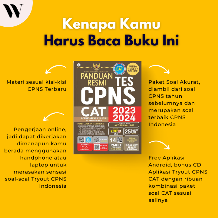 Buku Latihan Soal Panduan Resmi Tes CPNS CAT 2023/2024 Terlengkap ...