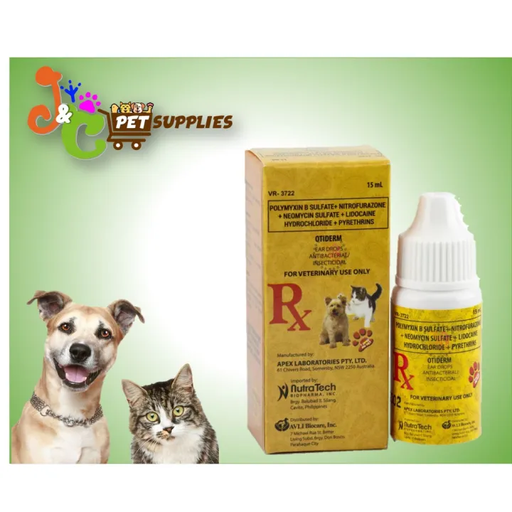 OTIDERM EAR DROPS 15ml for DOG and CAT Lazada PH
