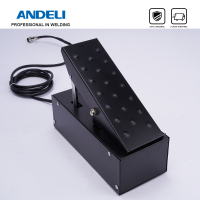 ANDELI สวิตช์เท้าเชื่อม5พินที่เหยียบรีโมทคอนโทรลสำหรับ AC DC เครื่องเชื่อมจุด TIG-250PE ขายดีรับประกันหนึ่งปี