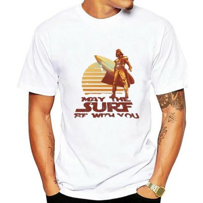 Cheap Sale Gildan Brand Pure Cotton Printed May The Surf Be With You Tshirts