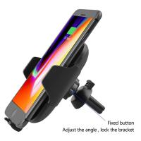 10W Fast Qi Wireless Car Charger Air Vent Phone Automatic Induction Holder for IPhone 13 12 11 X 8 Samsung S21 S20 S10 LG xiaomi Car Chargers