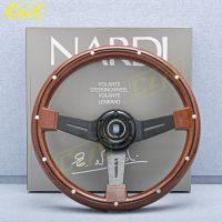 JDM Vintage Classic Wood Film Steering Wheel 14inch 350mm Universal Deep Dish Racing Car ND Steering Wheel With Rivet Furniture Protectors  Replacemen