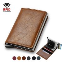 【CW】♂✤☎  DIENQI Top Wallets Men Money Purse Male Leather Rfid Card Holder Wallet Small