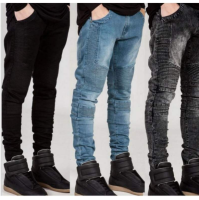 Men Jeans Runway Slim Racer Biker Jeans Fashion Hiphop Skinny Jeans