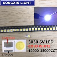 100PCS LED Backlight High Power LED 1.8W 3030 3V 6V Cool white 150-187LM PT30W45 V1 TV Application 3030 smd EVERLIGH Electrical Circuitry Parts