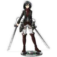 ผ่าพิภพไททันผ่าพิภพไททันโจมตี Jaeger Mikasa โมเดลฟิกเกอร์แท่นวางบนเค้กญี่ปุ่น