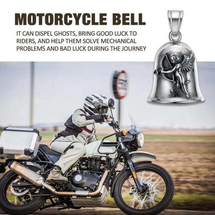 guardian-bell-motorcycle-guardian-biker-bell-สแตนเลสสตีล-bike-ring-ชายขี่จักรยานสามีของขวัญรถจักรยานยนต์-เสน่ห์-โชคดีและฉลาด