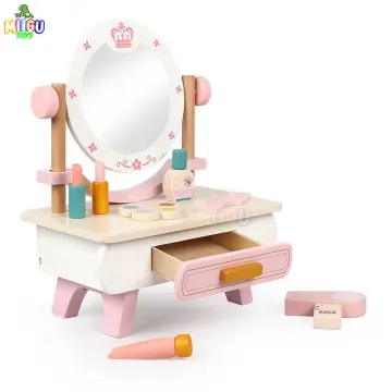 Wooden toy hot sale vanity set