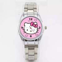 Silver Strap Hello Pattern og Watch for Women