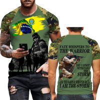 2023 new2023 Camouflage zil Mens T Shirt zilian Soldier-army-veteran Country Flag 3d Printed Tshirt Army Veteran Men Female Tee