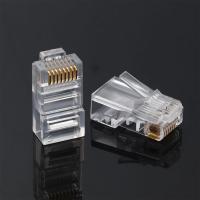 JDTYJ 100ชิ้นสาย RJ45 EZ ตัวเชื่อมต่อเครือข่าย Cat5 Cat6 Cat5e ปลั๊กแบบโมดูลาร์100ชิ้น