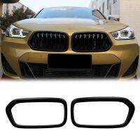 Car Front Bumper Grill Grilles Frame Cover Trim Sport Racing Grills for-BMW F39 X2 2020 2021