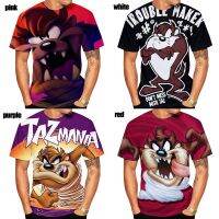 ใหม่แฟชั่นฤดูร้อน3D พิมพ์ Taz-Mania พิมพ์ xort ผู้ชายและผู้หญิงสวมเสื้อยืดลำลองสำหรับขนาดเต็ม