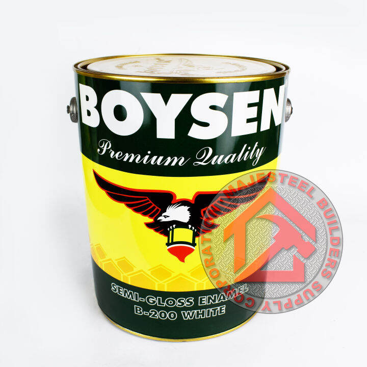 B200 Boysen Semi Gloss Enamel/Finish 16L (TIN/PAIL) (Majesteel