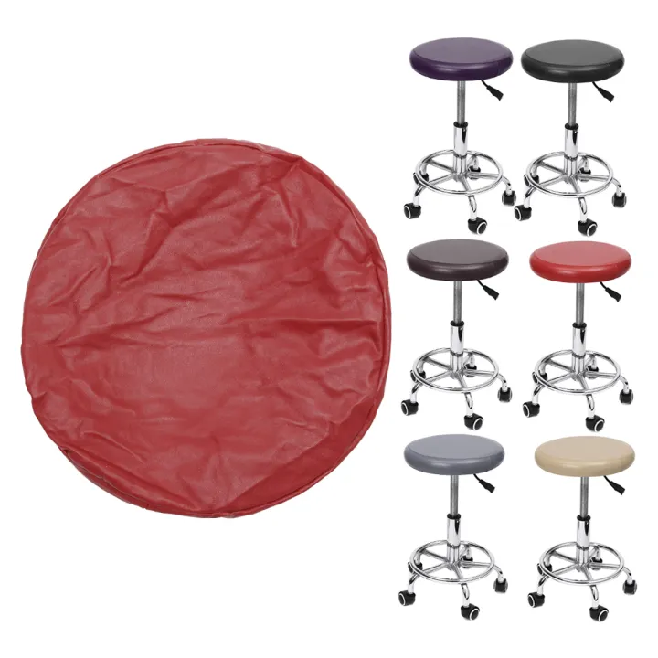 Elastic Bar Stool Covers Round Chair Seat Cushion Replacement Cover