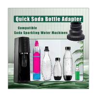 CO2 Quick Connect Adapter for Soda Water Compatible with Terra Soda Steam Maker, for Quick Connecting Glass Soda Bottle