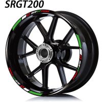 Motorcycle Wheel Rim Sticker Reflective Hub Stripe Tape Accessories Waterproof Decal For Aprilia SRGT200 SR GT 200 2023