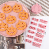 Baking Tools Set Cake Decorating Supplies DIY Cookie Stamp Halloween Cookie Cutters Pumpkin Face Biscuit Cutter